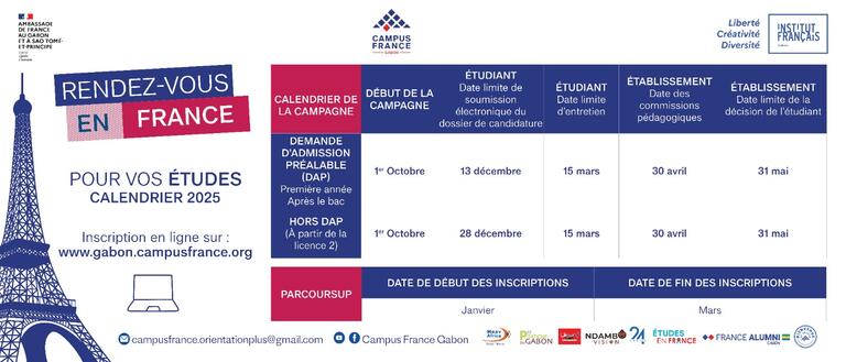 Calendrier 2024-2025