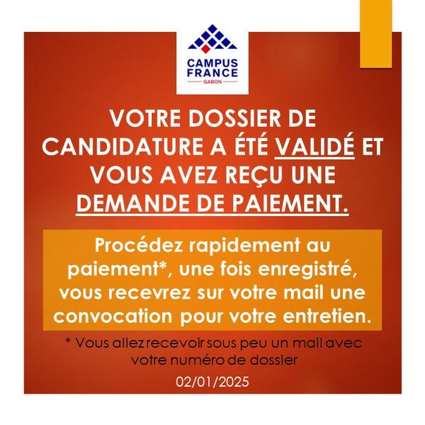 Candidature payé